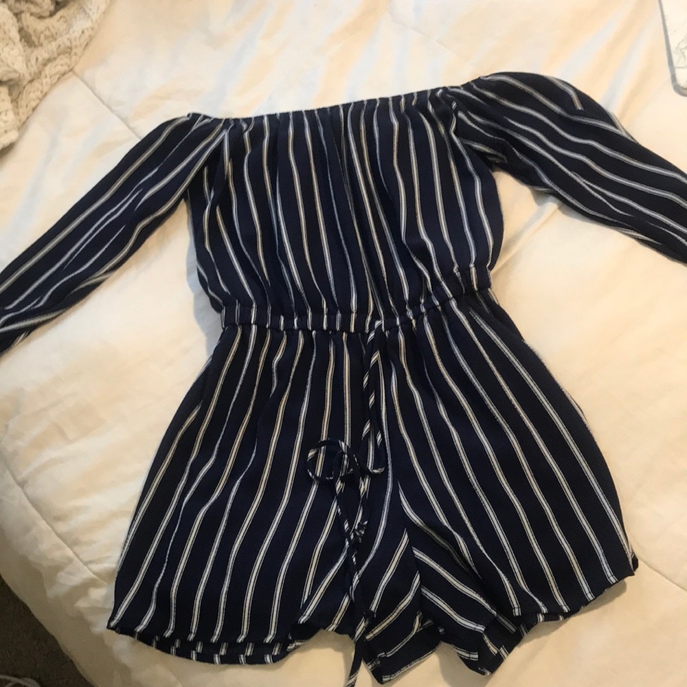 Striped romper